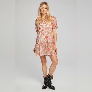 Saltwater Luxe Tyler Embroidered Floral Mini Dress Sz M